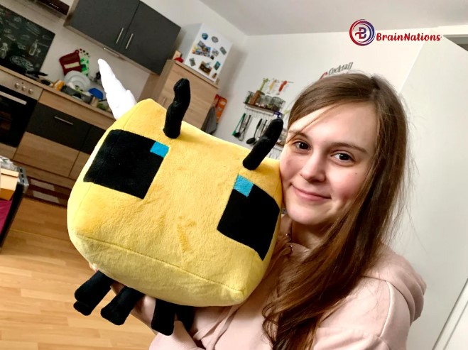 Minecraft bee plush