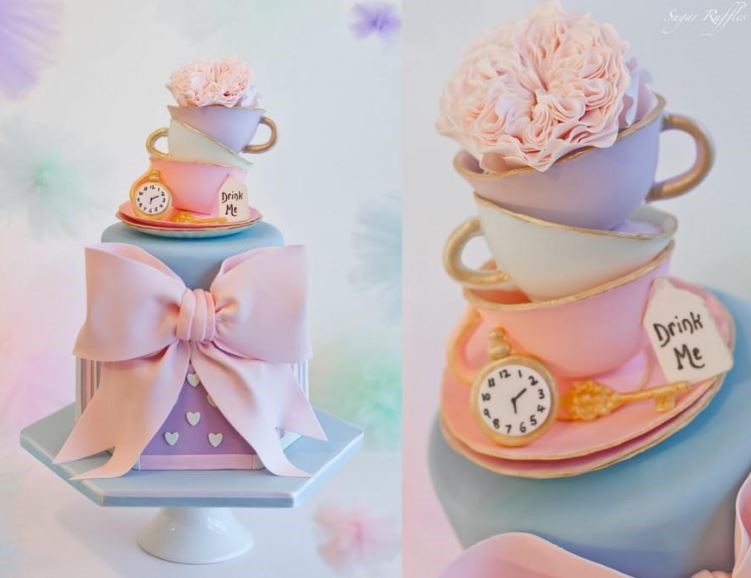Alice in wonderland cake